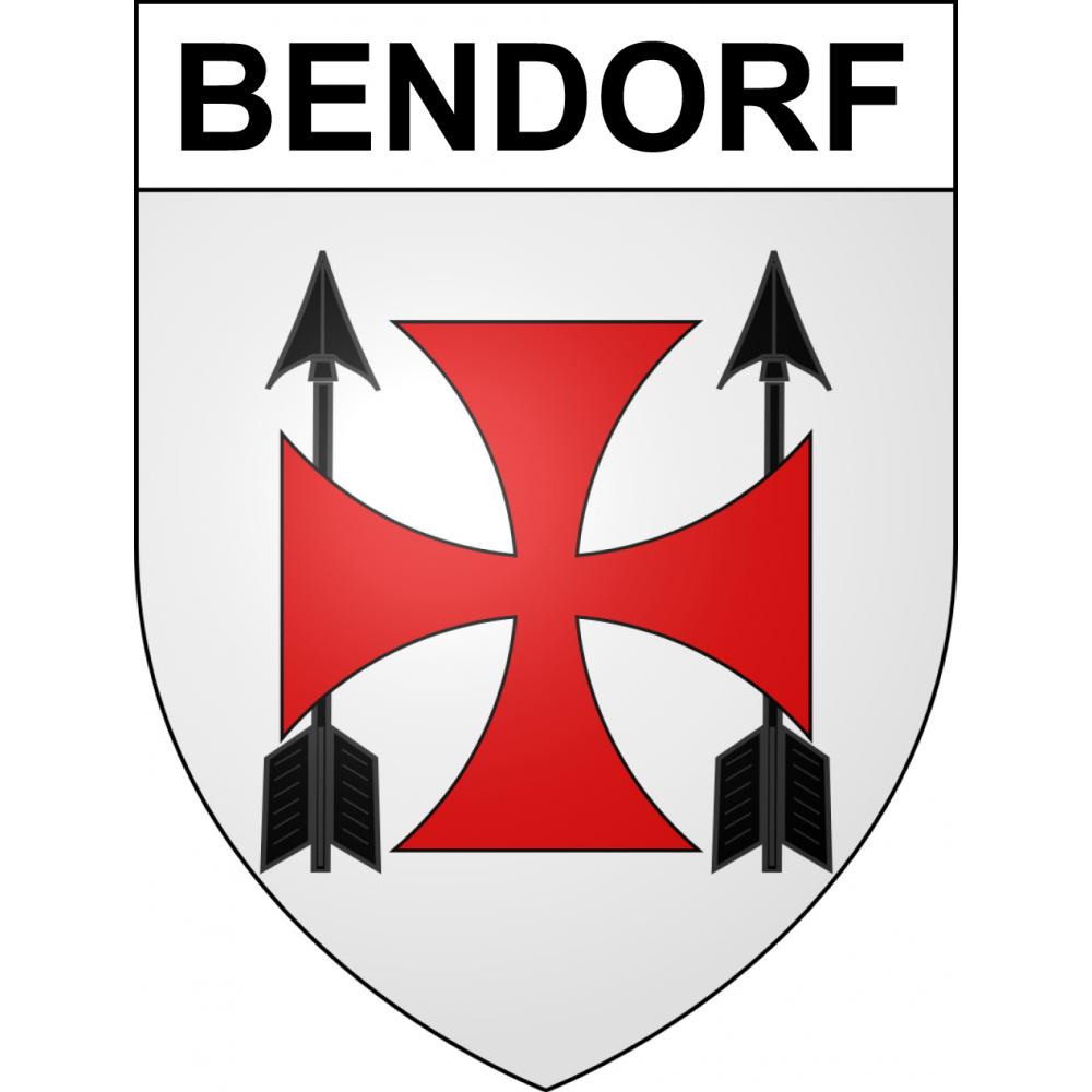 Pegatinas escudo de armas de Bendorf adhesivo de la etiqueta engomada