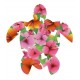 Tortue hibiscus couleur autocollant stickers