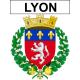 Pegatinas escudo de armas de Lyon adhesivo de la etiqueta engomada