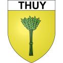 Pegatinas escudo de armas de Thuy adhesivo de la etiqueta engomada