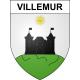 Pegatinas escudo de armas de Villemur adhesivo de la etiqueta engomada