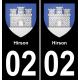 02 Hirson sticker plate registration city