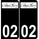02 Château-Thierry logo sticker plate registration city