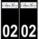 02 Château-Thierry logo sticker plate registration city