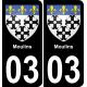 03 Moulins sticker plate registration city
