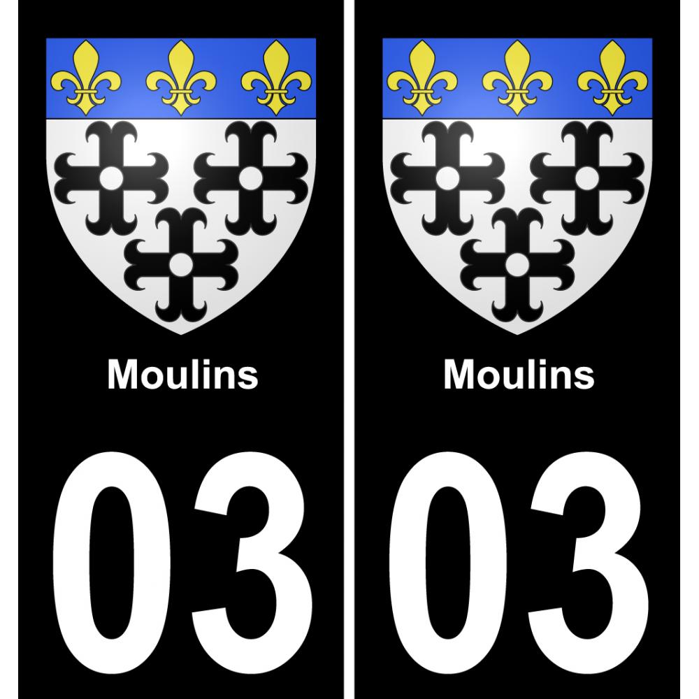 03 Moulins adesivo piastra di registrazione city