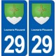 29 Locmaria Plouzané blason autocollant plaque stickers ville