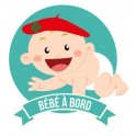 Pegatina de Bebé a bordo boy baby boy vasco pegatinas adhesivo logotipo de 4