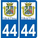 44 Pornic logo stadt aufkleber typenschild aufkleber