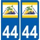 44 Saint-Michel-Chef-Chef logo ville autocollant plaque stickers