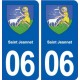 06 Saint-Jeannet blason ville autocollant plaque stickers