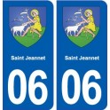 06 Saint-Jeannet blason ville autocollant plaque stickers