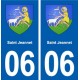 06 Saint-Jeannet blason ville autocollant plaque stickers