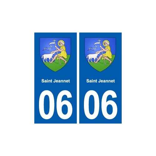 06 Saint-Jeannet blason ville autocollant plaque stickers