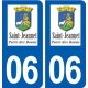 06 Saint-Jeannet logo ville autocollant plaque stickers