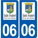 06 Saint-Jeannet logo ville autocollant plaque stickers