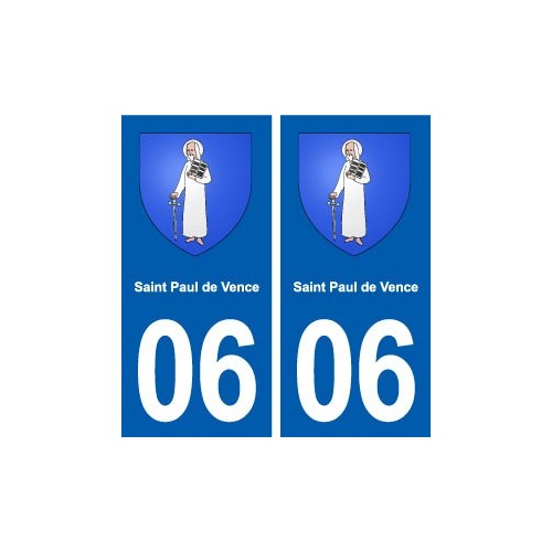 06 Saint-Paul-de-Vence blason ville autocollant plaque stickers