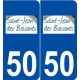 50 Saint-Jean-des-Baisants logo autocollant plaque stickers ville