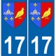 17 Charente-Maritime blason armoiries stickers département