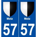 57 Metz blason autocollant plaque stickers ville