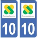 10 Alba sticker adesivo piastra piastra di auto